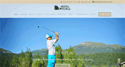 Desktop Screenshot of hotelmccall.com